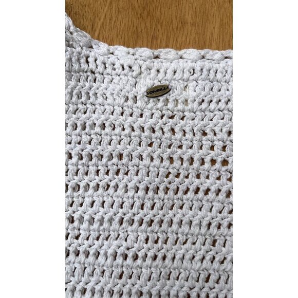 O'Neill Women's Winona White Crochet Fringe Vest Size M - Picture 12 of 12